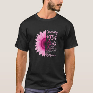 Damen Januar Mädchen 1934 TShirt 89 Jahre alt 89.