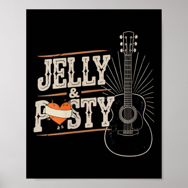 Damen Jelly personalisierter Vorname Geburtstag Mä Poster (Vorne)