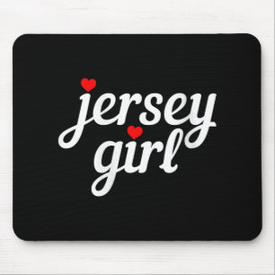 Damen Jersey Mädchen New Jersey Herz Lustig Süß Ne Mousepad