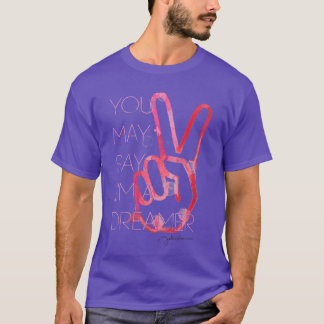 Damen John Lennon Dreamer VNeck Retro-Freund T-Shirt