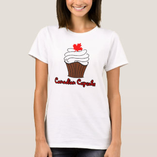 Damen-Kanadier-kleiner Kuchen T-Shirt