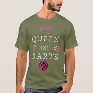 Damen Königin von Darts - Dartspielerin - - T-Shirt