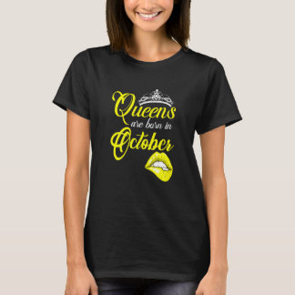 Damen Königinnen Geboren im Oktober Zodiac Scorpio T-Shirt