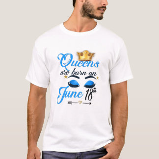 Damen Königinnen sind Geboren am 18. Juni Gemini G T-Shirt