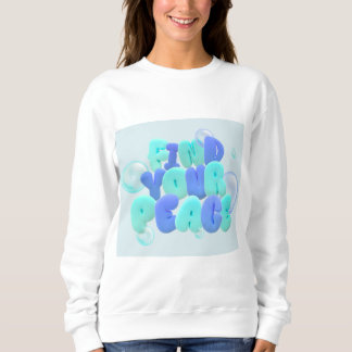 Damen Langarm-Shirt 'Find Your Peace' Sweatshirt