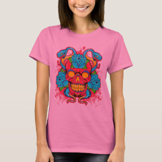 Damen langes Hülse T-Shirt "Schlangen-König-"