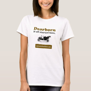 Damen-langes Hülsen-T-Shirt Dearborns IASH T-Shirt