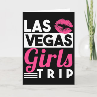 Damen Las Vegas Mädchen-Trip-Shirt Urlaub Chelore Karte