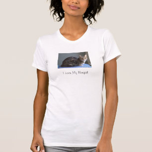 Damen-lässiges T-Shirt - i-Liebe meine bengalisch
