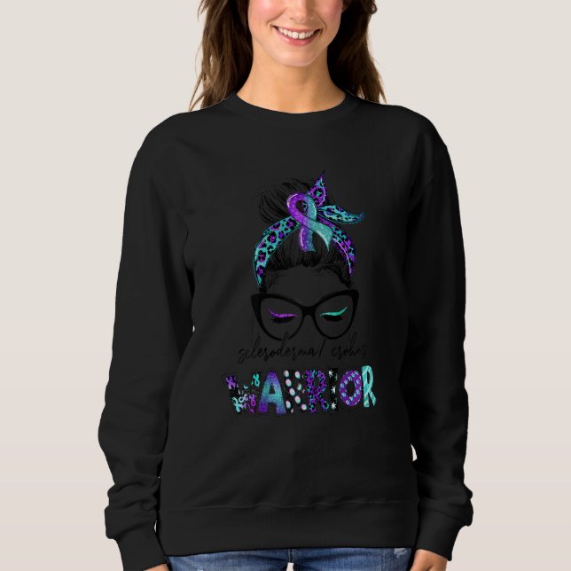 Damen Leopard Muster Sklerodermie C Sweatshirt (Vorderseite)