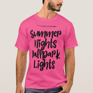 Damen Mama Sommerabende Sonnenschein Ballpark Ligh T-Shirt