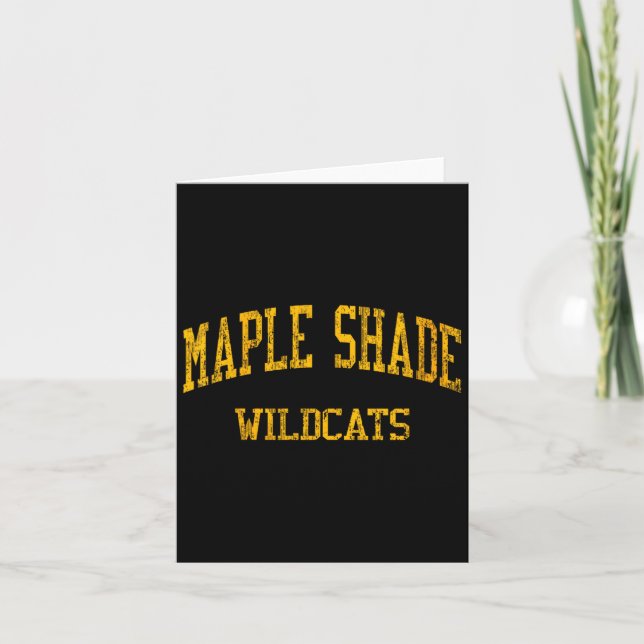 Damen Maple Shade High School Hs Maple Shade Nj V Karte (Vorderseite)