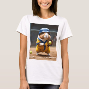Damen Meerschweinchen Softball Superstar, Tshirt