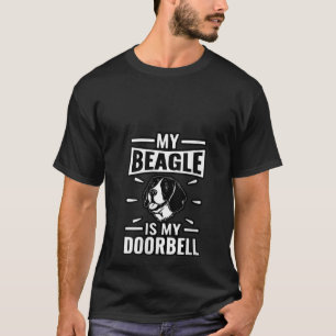Damen Mein Beagle ist mein Doorbell-Hund lustiges  T-Shirt