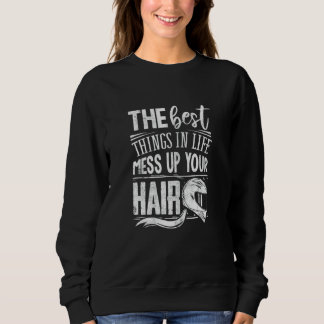 Damen Motorrad Grafik Frauen Mädchen Kinder Motor Sweatshirt