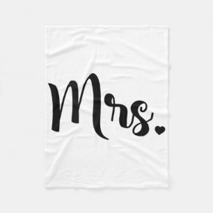 Damen Mrs. Verlobung Hochzeit Brautdusche Braut Fleecedecke