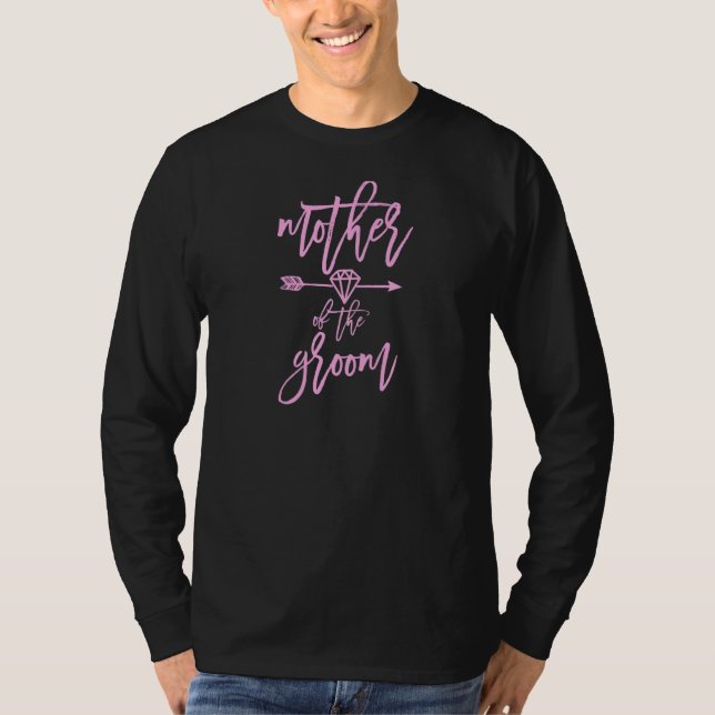 Damen Mutter des Bräutigams T-Shirt (Vorderseite)