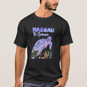 Damen Nassau Bahamas Meeresschildkröte Schnorchel T-Shirt