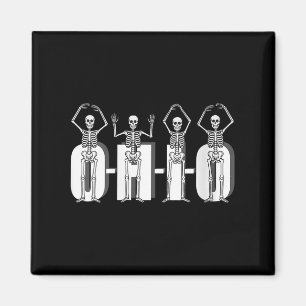 Damen O-h-i-o State Skelette Lustig Ohio Vintage  Magnet