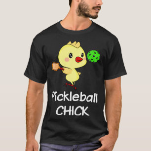 Damen Pickleball Huhn Pickle Ball Niedlich T-Shirt