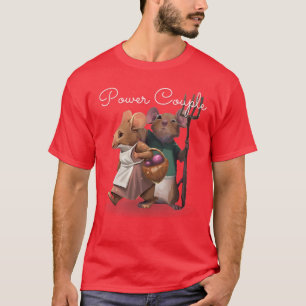 Damen Power Couple Everdell Brettspiel VNeck Gesch T-Shirt