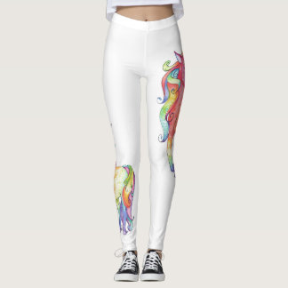 Damen-Regenbogenunicorn-Leggings Leggings