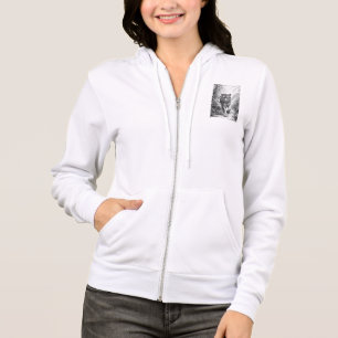 Damen-Reißverschluss-Hoodie Hoodie