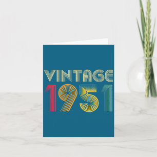 Damen Retro 1951 75. Geburtstag 75 Jahre alt Re Karte