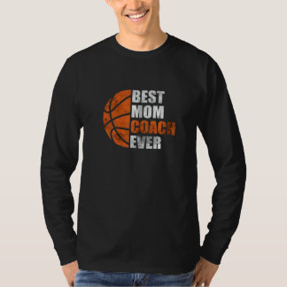 Damen Retro Beste Basketball-Mutter-Coach Aller Mü T-Shirt