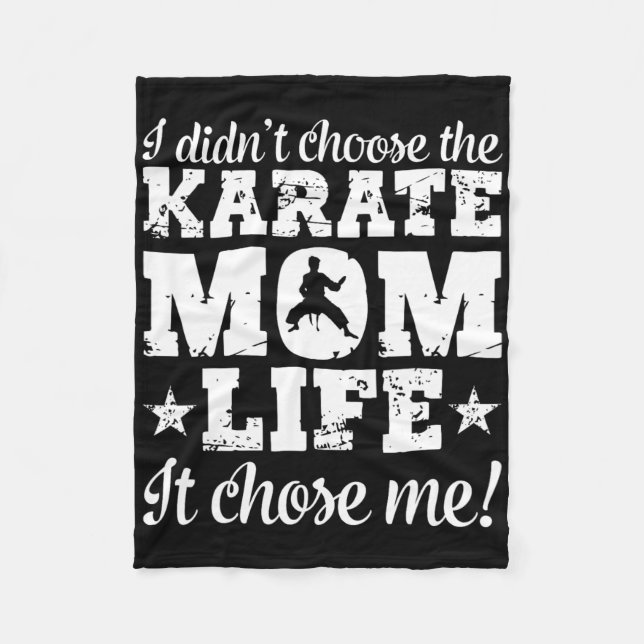 Damen Retro Ich habe nicht das Karate-Mutter-Leben Fleecedecke (Vorderseite)