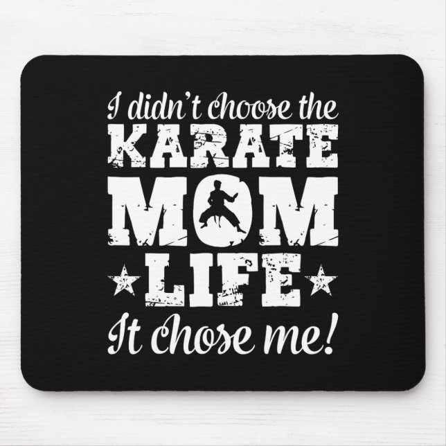 Damen Retro Ich habe nicht das Karate-Mutter-Leben Mousepad (Vorne)