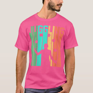 Damen Retro Jongleur Vintage Jonglierbälle 5er Pac T-Shirt
