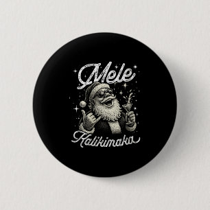 Damen Retro Mele Kalikimaka Hawaiianisches Weihnac Button