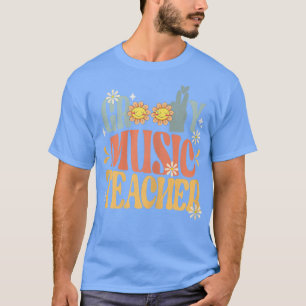 Damen Retro-Musiklehrerin Groovy Vintage Groovy M T-Shirt