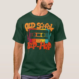 Damen Retro Old School Hip Hop 80er 90er Graffiti  T-Shirt