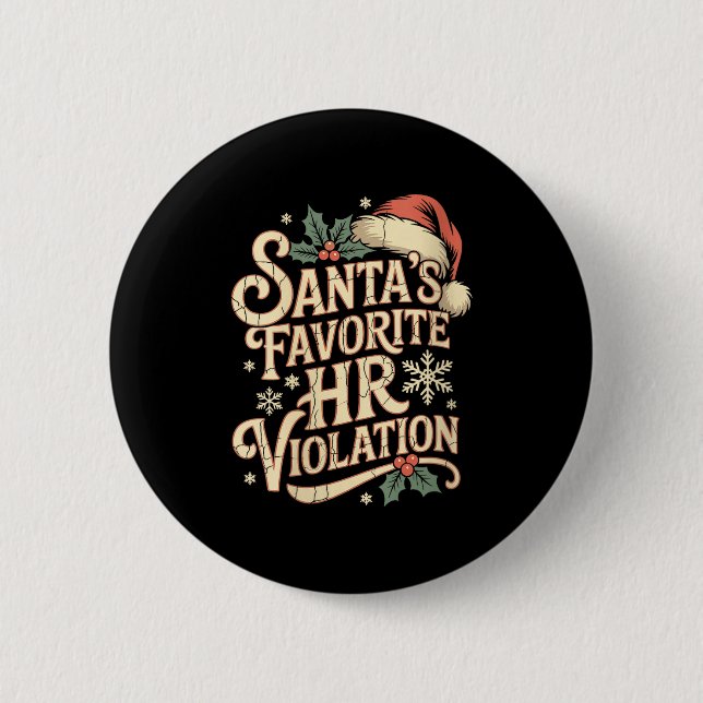 Damen Retro Sarkastisch Hr Verletzung Christ Weihn Button (Vorderseite)