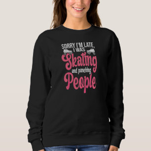 Damen-Roller-Derby-Zitat für ein Roller-Derby-Mädc Sweatshirt