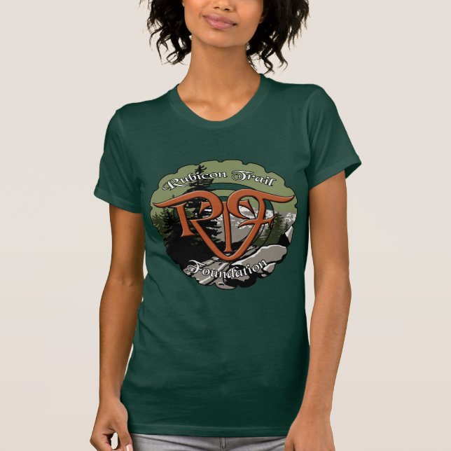 Damen rtf-Logo-Shirt (nur vorderes Logo) T-Shirt (Vorderseite)