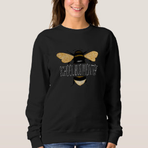 Damen Schulbus Monitor Biene Lehrer Biene Schul Sweatshirt