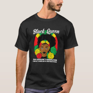 Damen Schwarz Königin Du könntest mich nicht handh T-Shirt