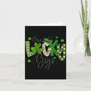 Damen Shamrock ein Glück Gigi St. Patricks Tag Karte