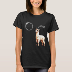 Damen-Shirt Totale Sonnenfinsternis Llama Woah T-Shirt