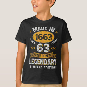 Damen-Shirt Vintage 1963 63 Alt Geburtstag T-Shirt