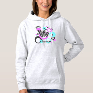 Damen-Shirts mit einem sprudelnden Design. Hoodie