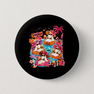 Damen Sommer Halloween Sommer Stimmung Gruselig Button