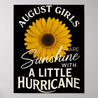 Damen-Sommer-Outfit August-Mädchen-Horoskop Poster