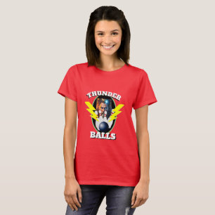 Damen-Sport-Bowling-Shirt THUNDER BALLS T-Shirt