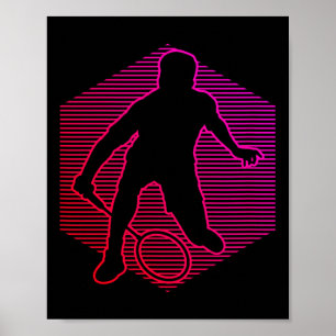 Damen-Squash Herren-Shuttle Badminton Poster
