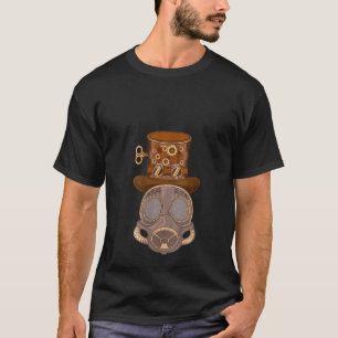Damen-Steampunk-Mütze Schutzbrille Mechaniker Gasm T-Shirt