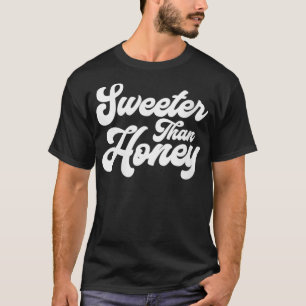 Damen Süßer als Honig Hübsches Vintage-Top mit V-A T-Shirt